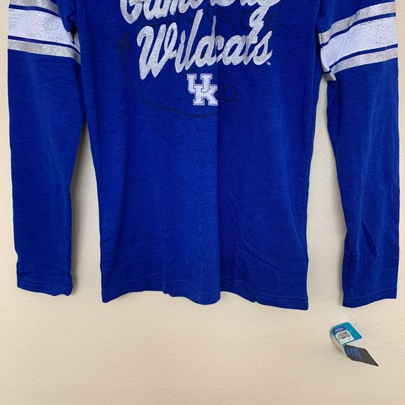 NCAA Wildcats Kentucky Game Day Shirt Junior Large 11/13 Long Sleeve Blue - Picture 5 of 11